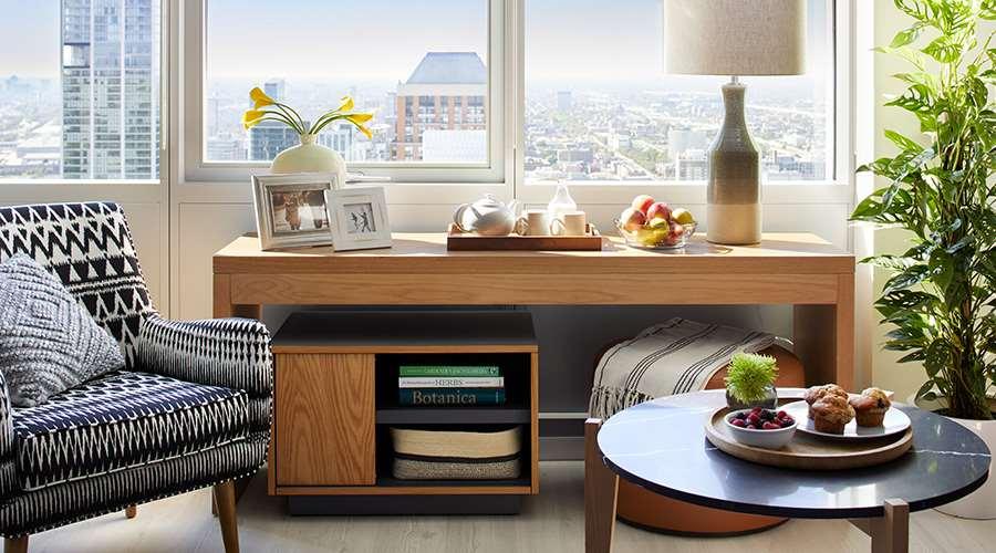 Sentral Michigan Avenue Aparthotel Chicago Room photo A console table