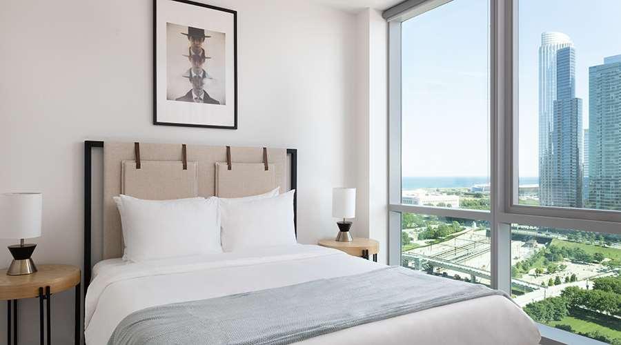 Sentral Michigan Avenue Aparthotel Chicago Room photo Bedroom