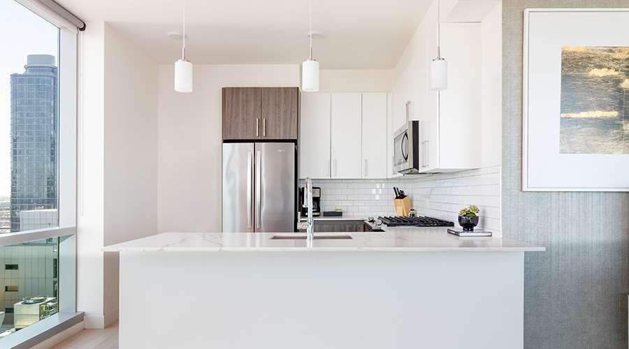 Sentral Michigan Avenue Aparthotel Chicago Exterior photo A kitchen in a typical apartment