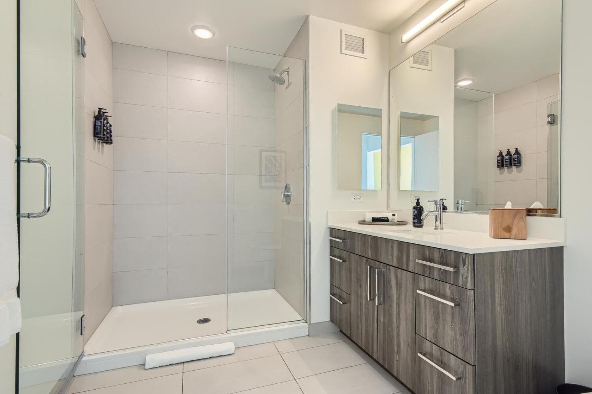 Sentral Michigan Avenue Aparthotel Chicago Exterior photo A walk-in shower